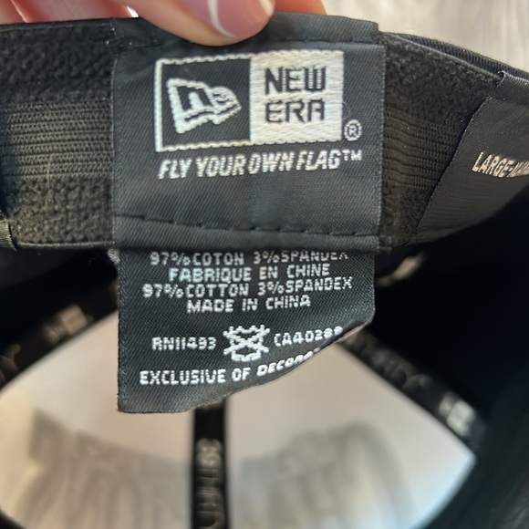 New Era Hat Black and White Los Angeles Kings 39thirty 2012 Conference Champions - Picture 2 of 12